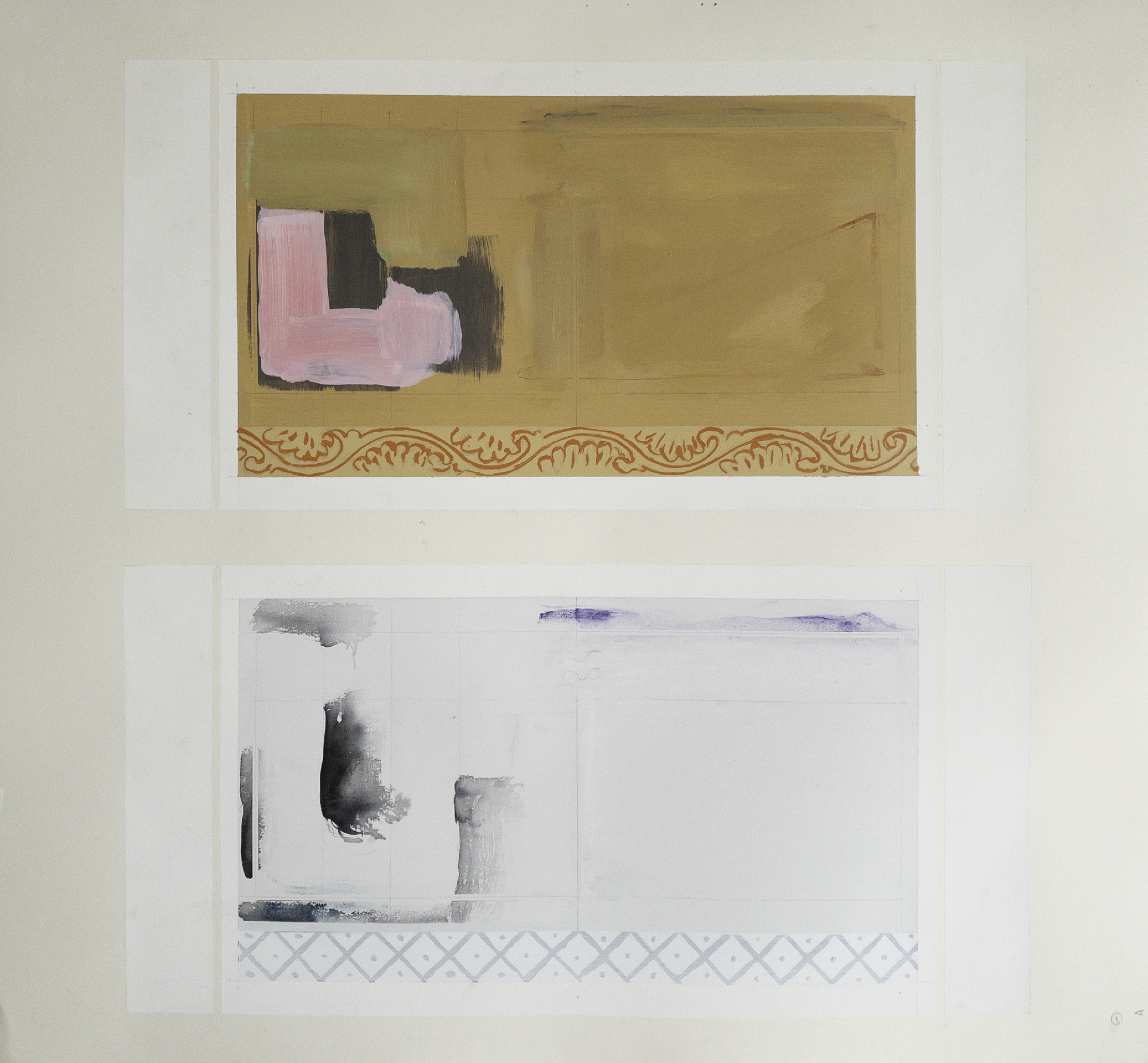 upper : SO(10) x U(1) / lower : SU(3) x SU(2) x U(1)