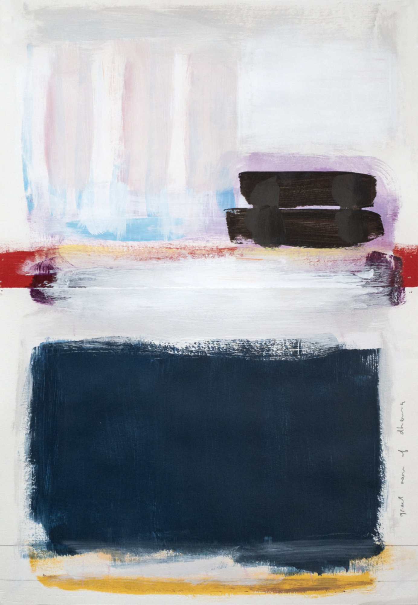 Great rain of dharma - sketch left